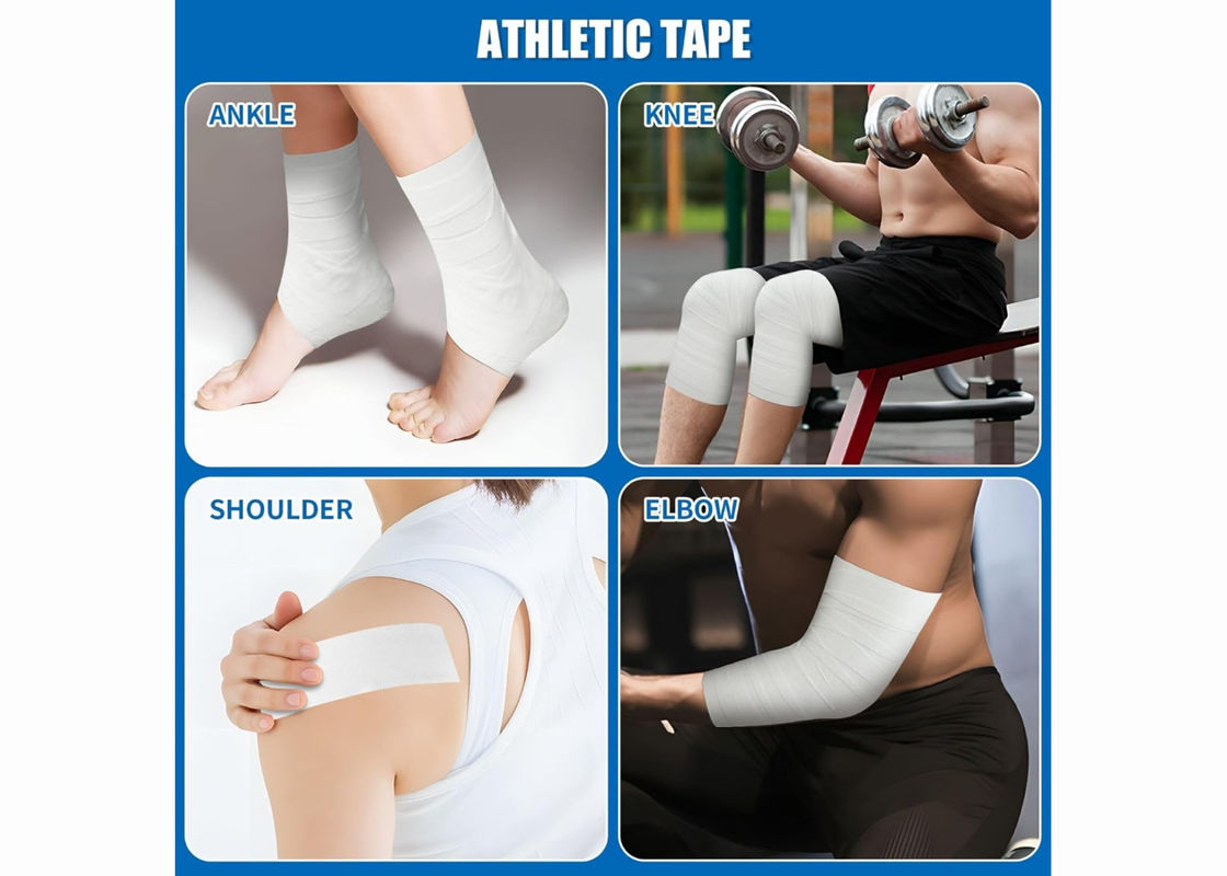 Athletic Sports Cotton Adhesive Tape Custom Design OEM Logo Prints Joints Muscle Protection
